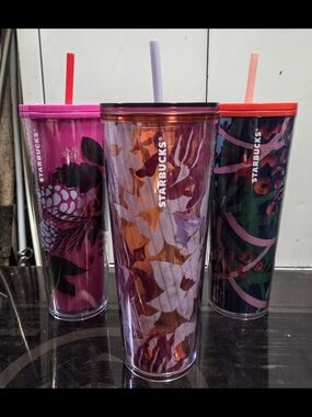 Lot Of 3 Venti Starbucks Cups